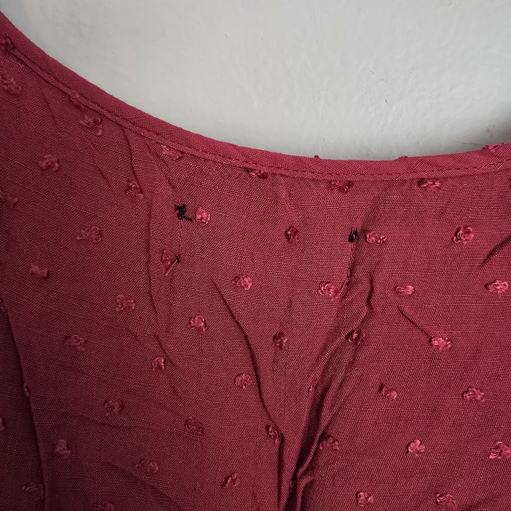 🌟 Silence + Noise Red Ruffle Sleeve Mini Dress - Picture 4 of 4